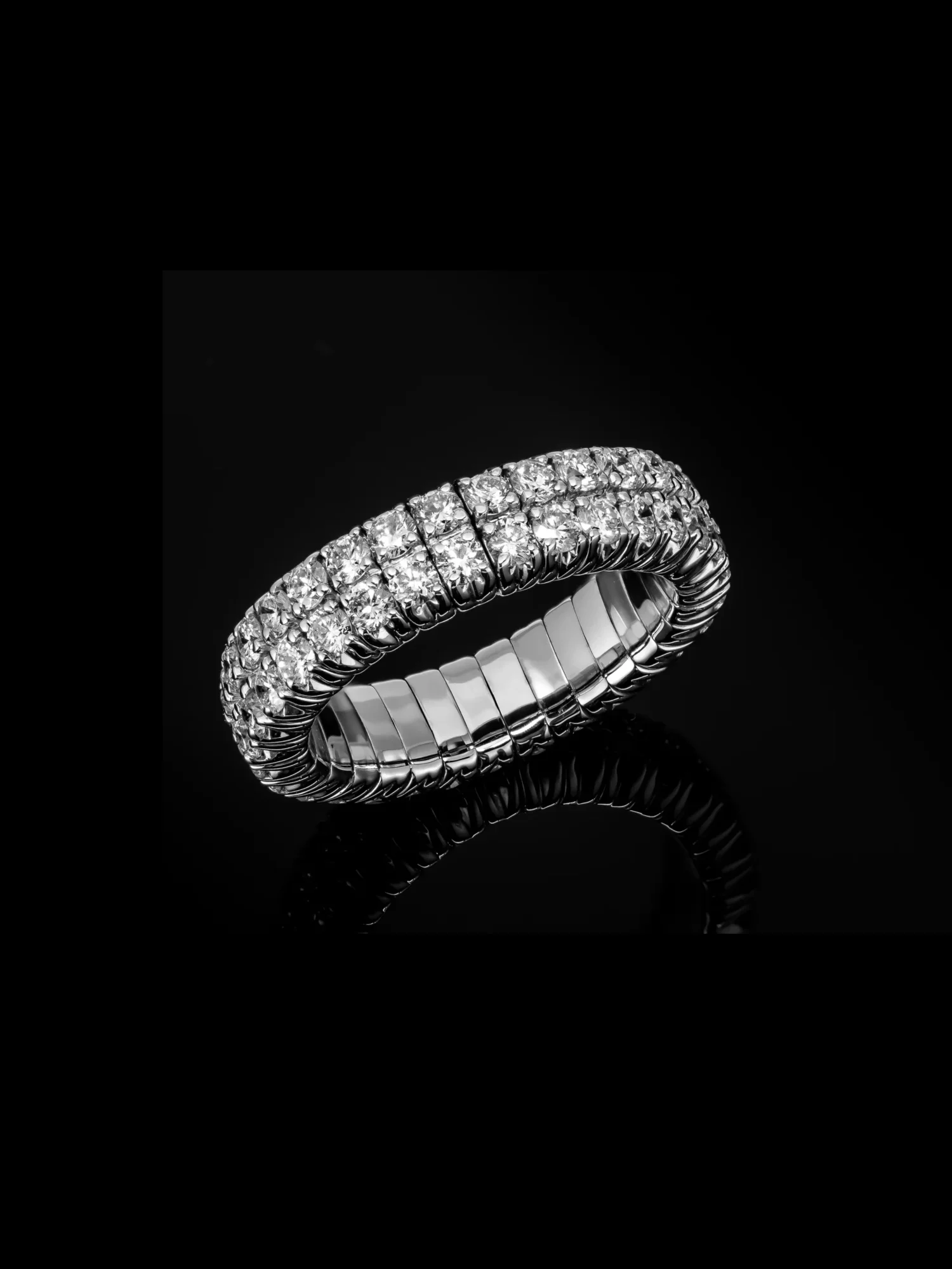 LuxuryFlex™ Wedding Ring 2.16ct – White gold