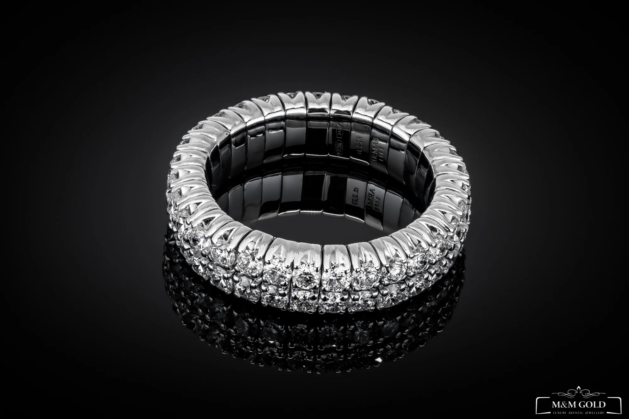 LuxuryFlex™ Wedding Ring 2.16ct in white gold, photo 3