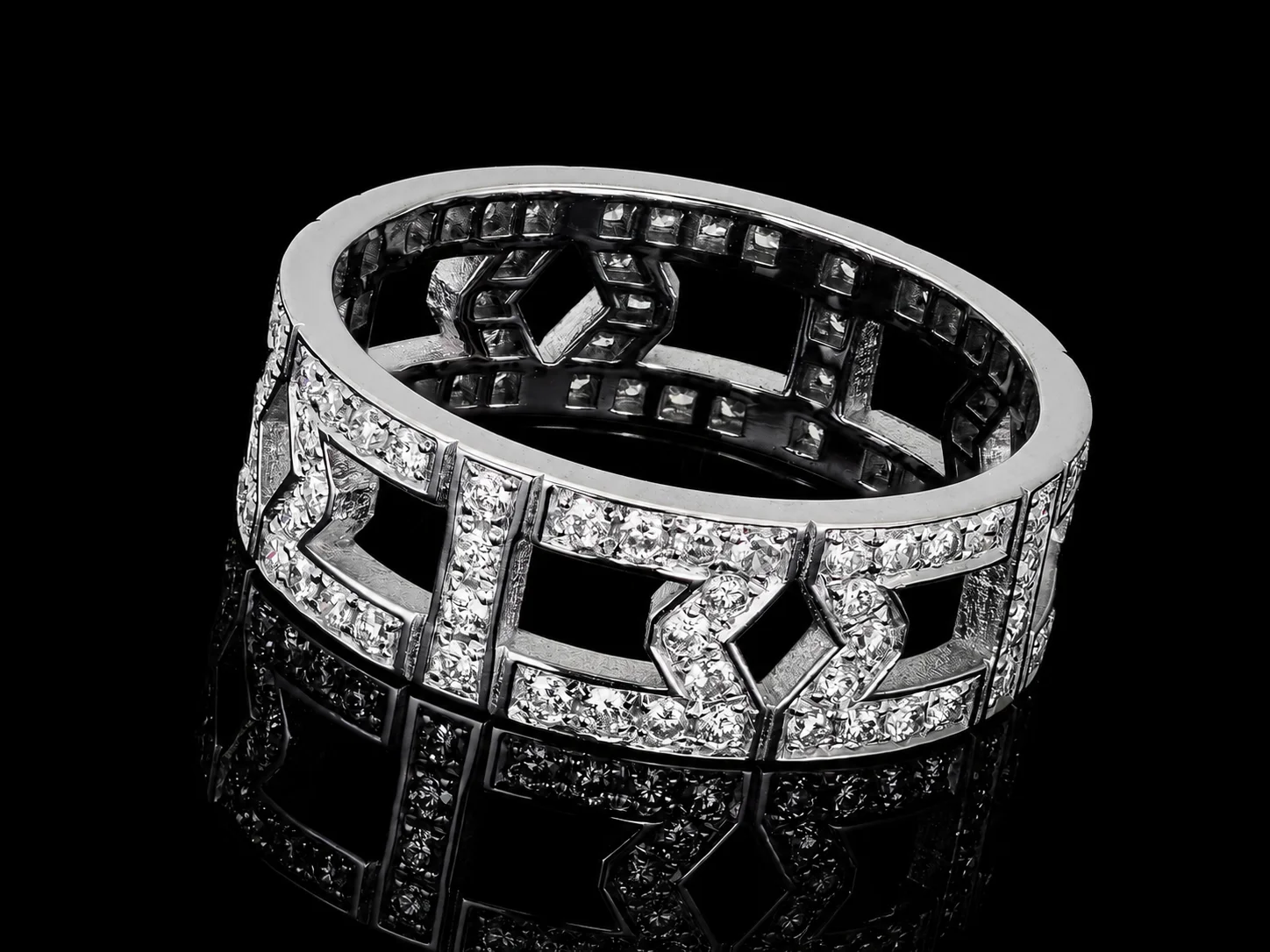 "Mystery™" Ring in white gold 18k, photo 2
