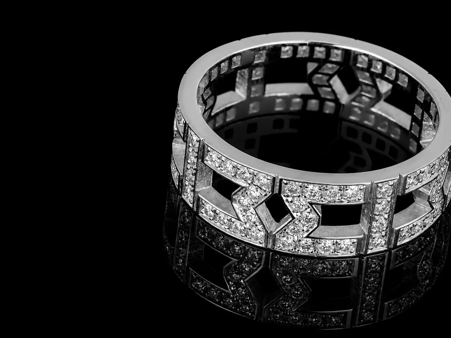 "Mystery™" Ring in white gold 18k, photo 3