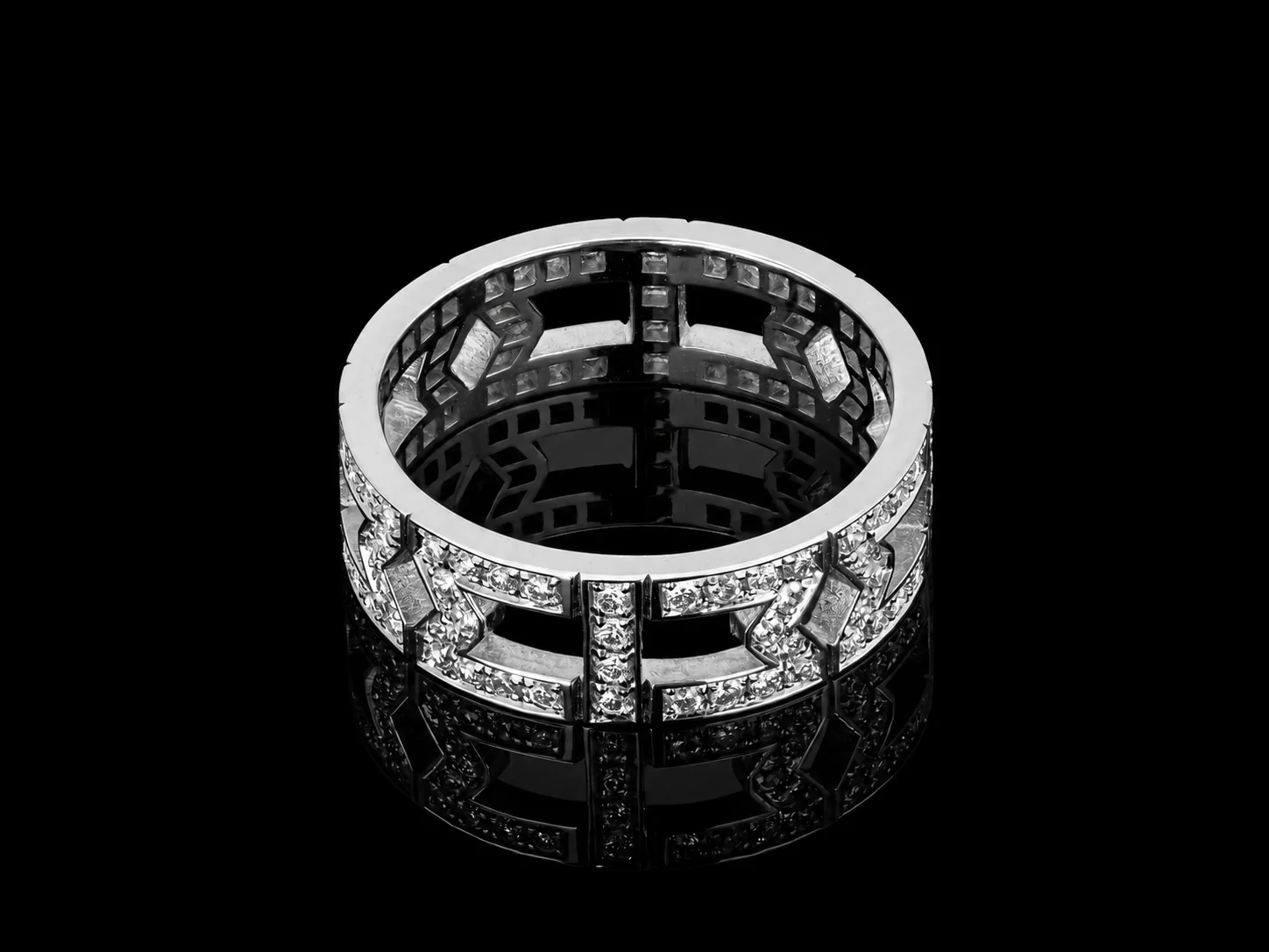 "Mystery™" Ring in white gold 18k, photo 4