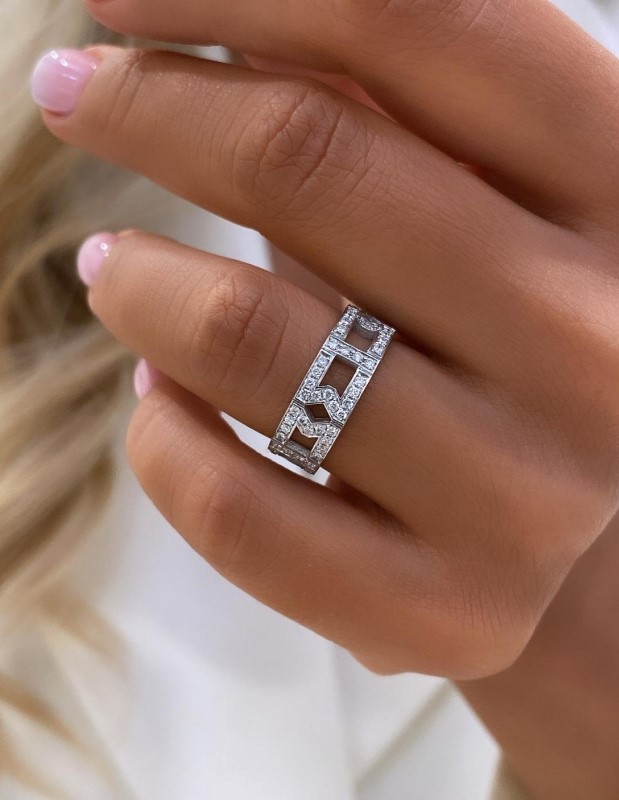 "Mystery™" Ring in white gold 18k, photo 5