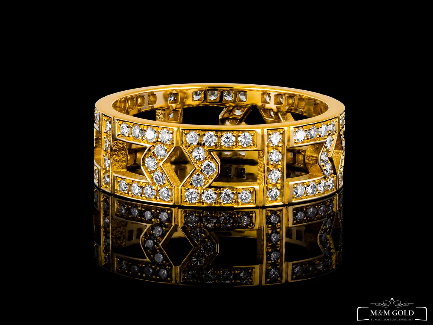 "Mystery™" Ring in yellow gold 18k, photo 2