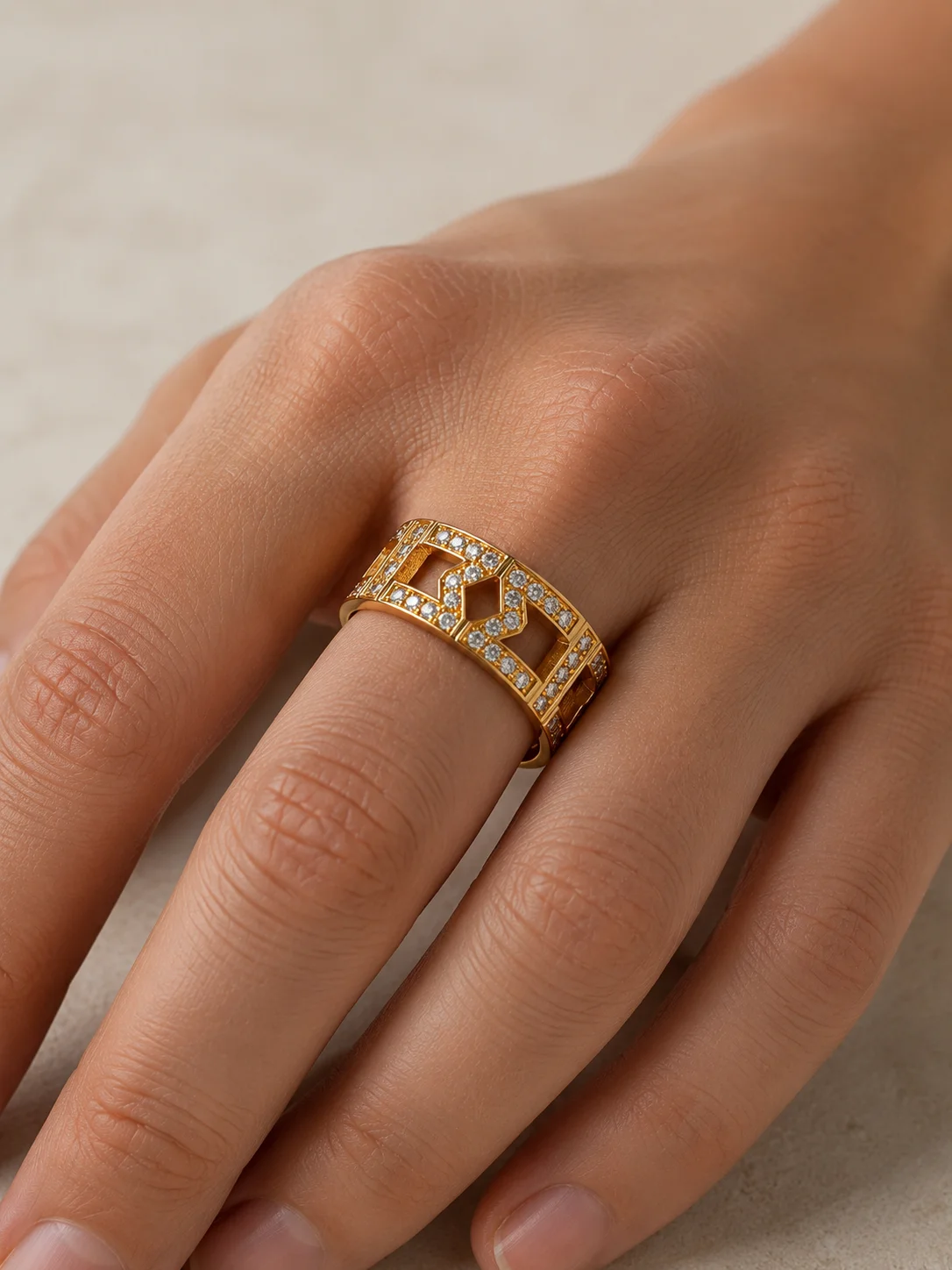 "Mystery™" Ring in yellow gold 18k, photo 6