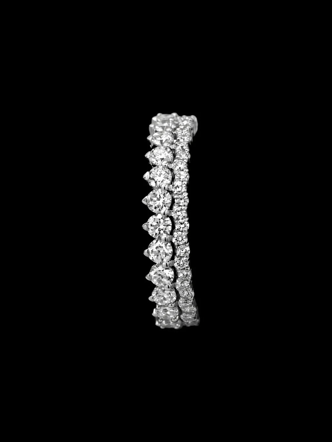 Perlage™ Wedding Band in white gold 18k, photo 2