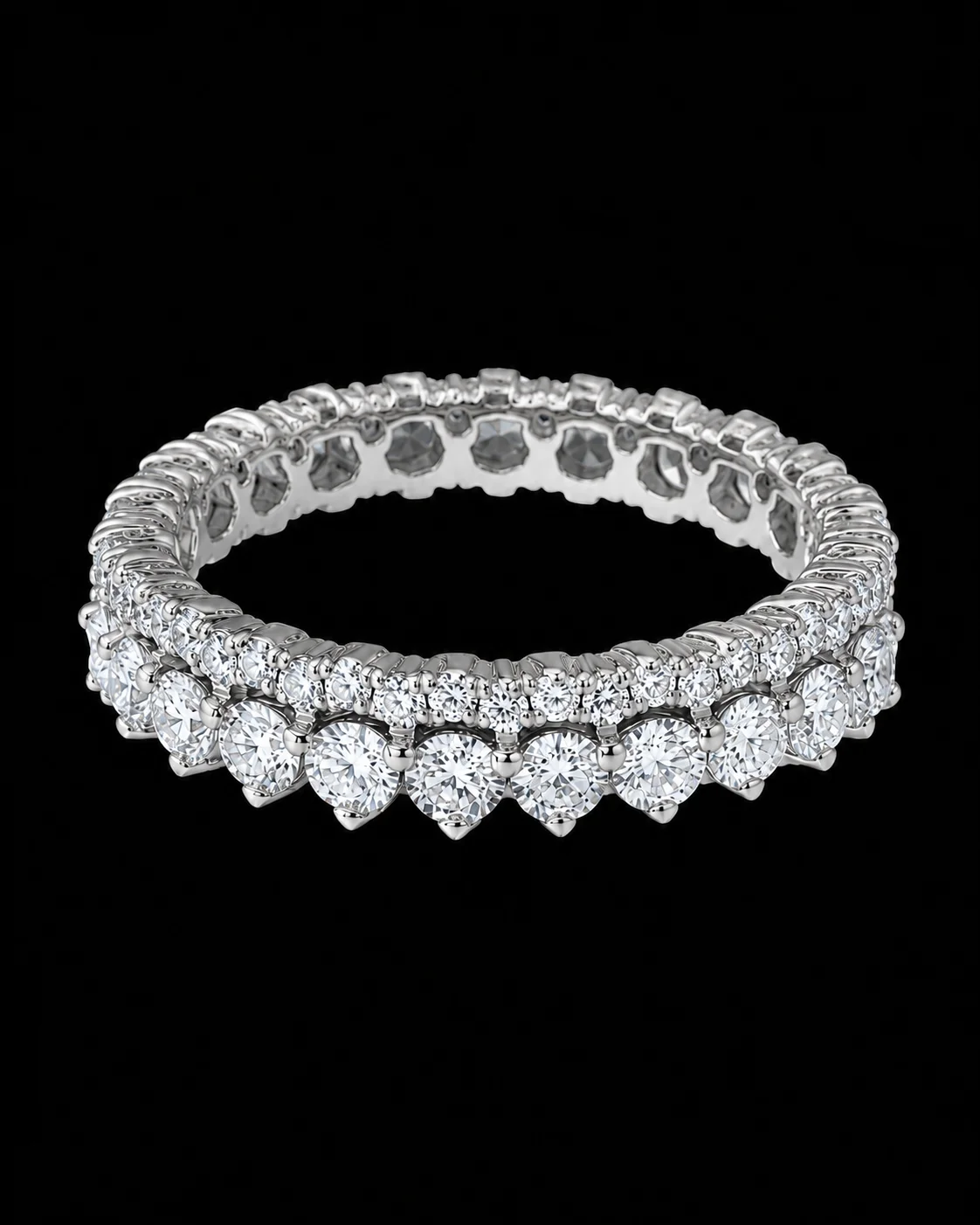 Perlage™ Wedding Band in white gold 18k, photo 3