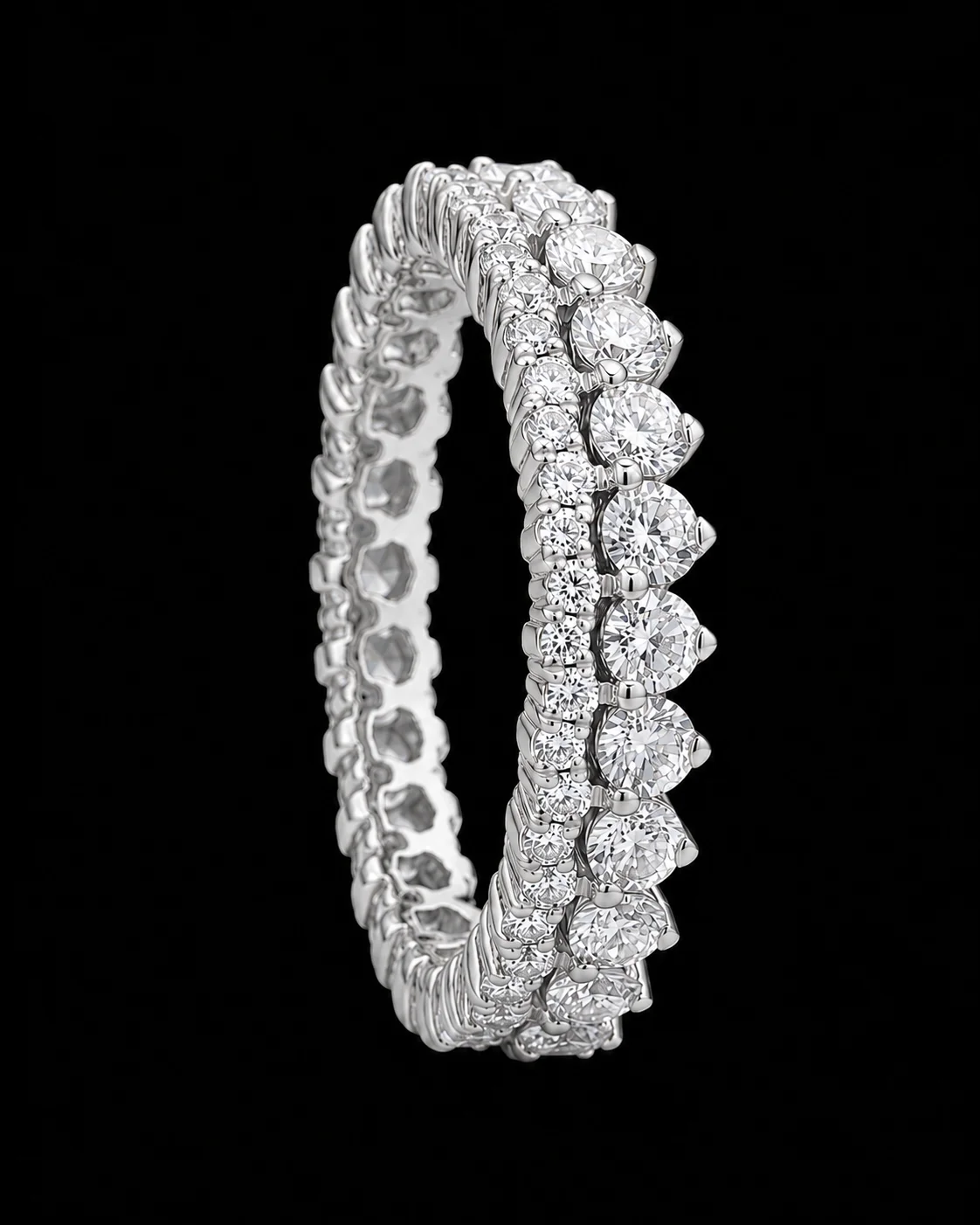 Perlage™ Wedding Band in white gold 18k, photo 4