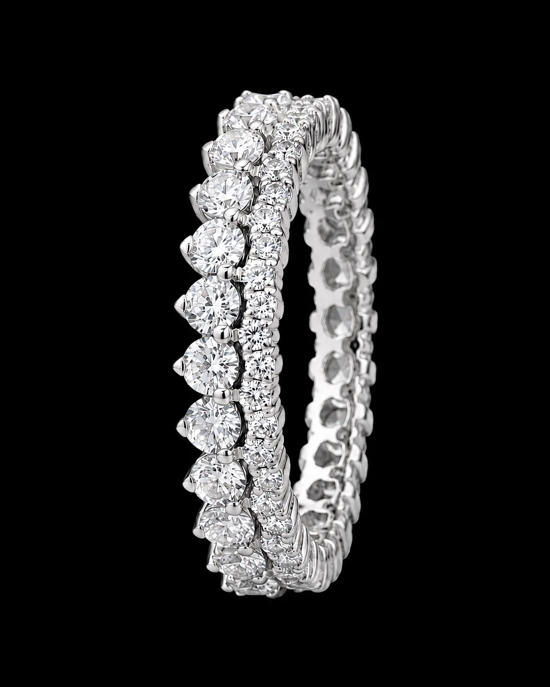 Perlage™ Wedding Band in white gold 18k, photo 5