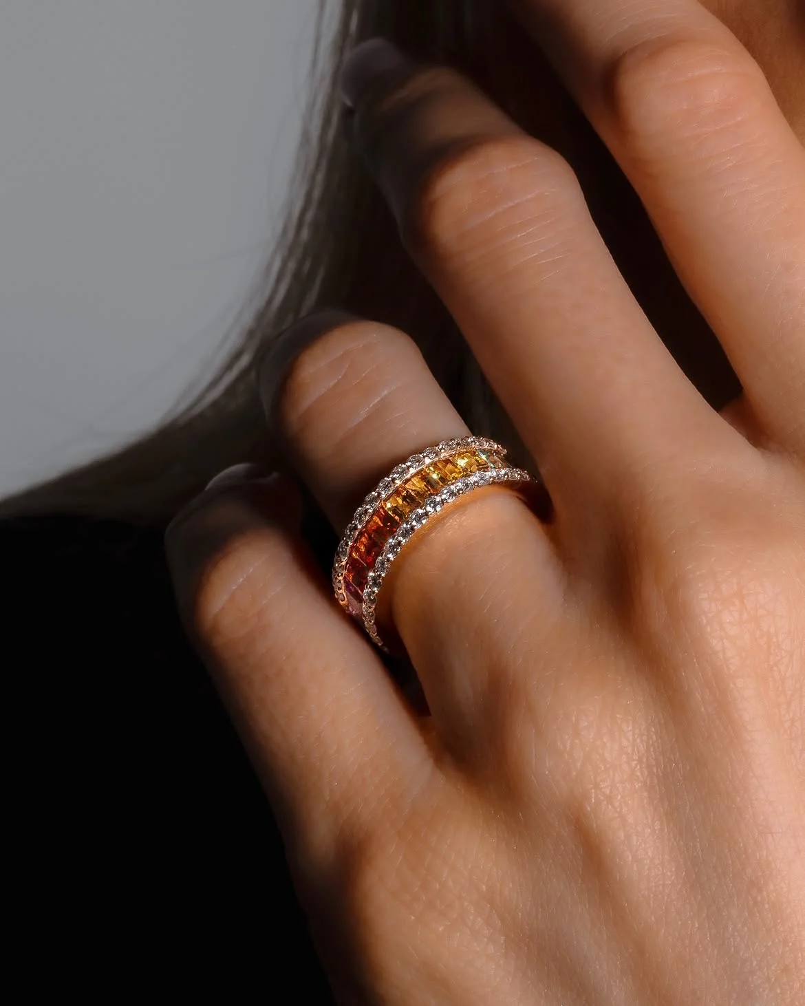 "RainbowRoyale™" Ring in 18k rose gold, photo 2