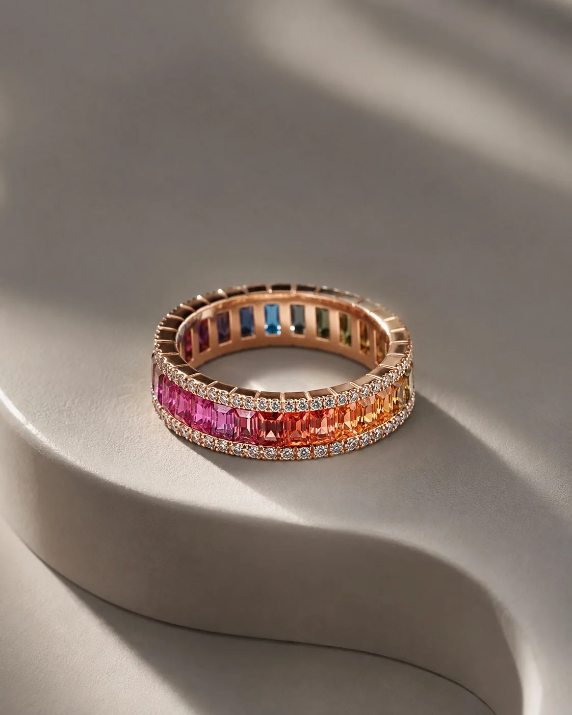 "RainbowRoyale™" Ring in 18k rose gold, photo 3