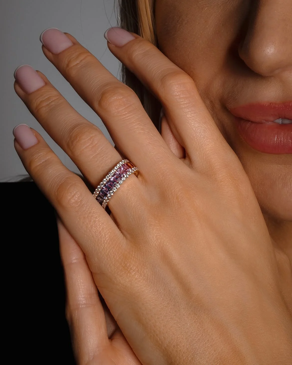 "RainbowRoyale™" Ring in 18k rose gold, photo 4