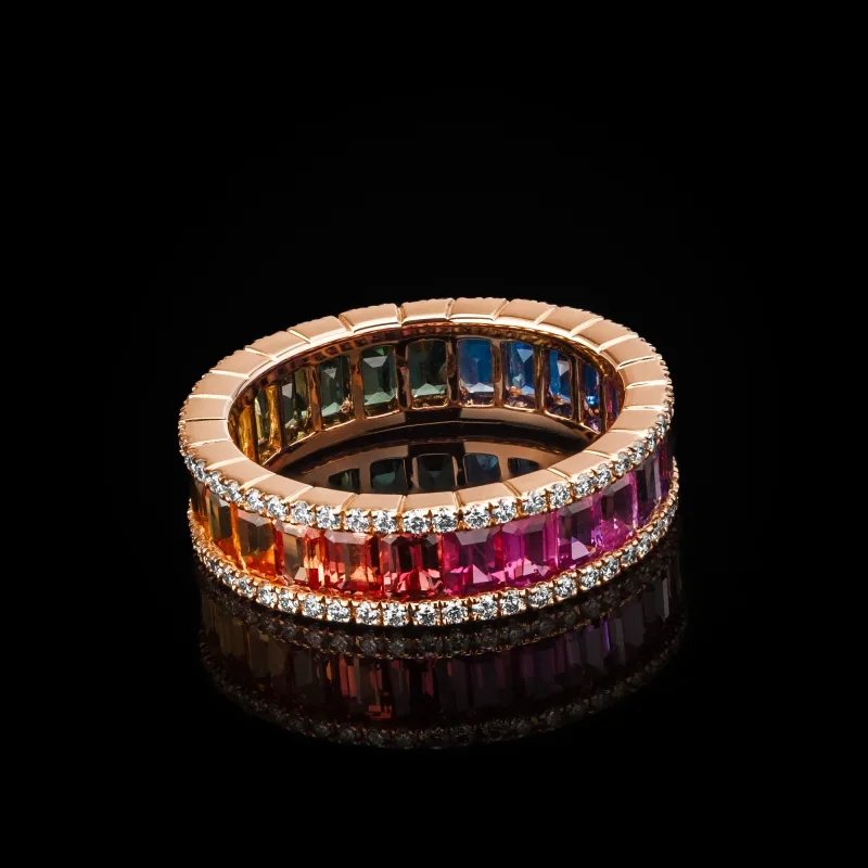 "RainbowRoyale™" Ring in 18k rose gold, photo 7