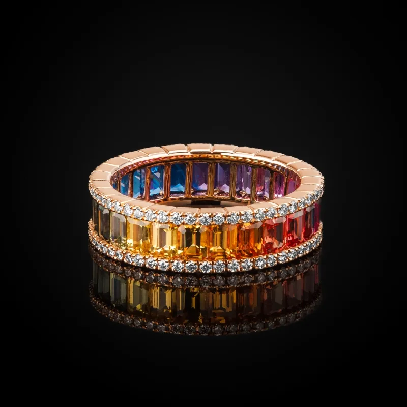 "RainbowRoyale™" Ring in 18k rose gold, photo 8