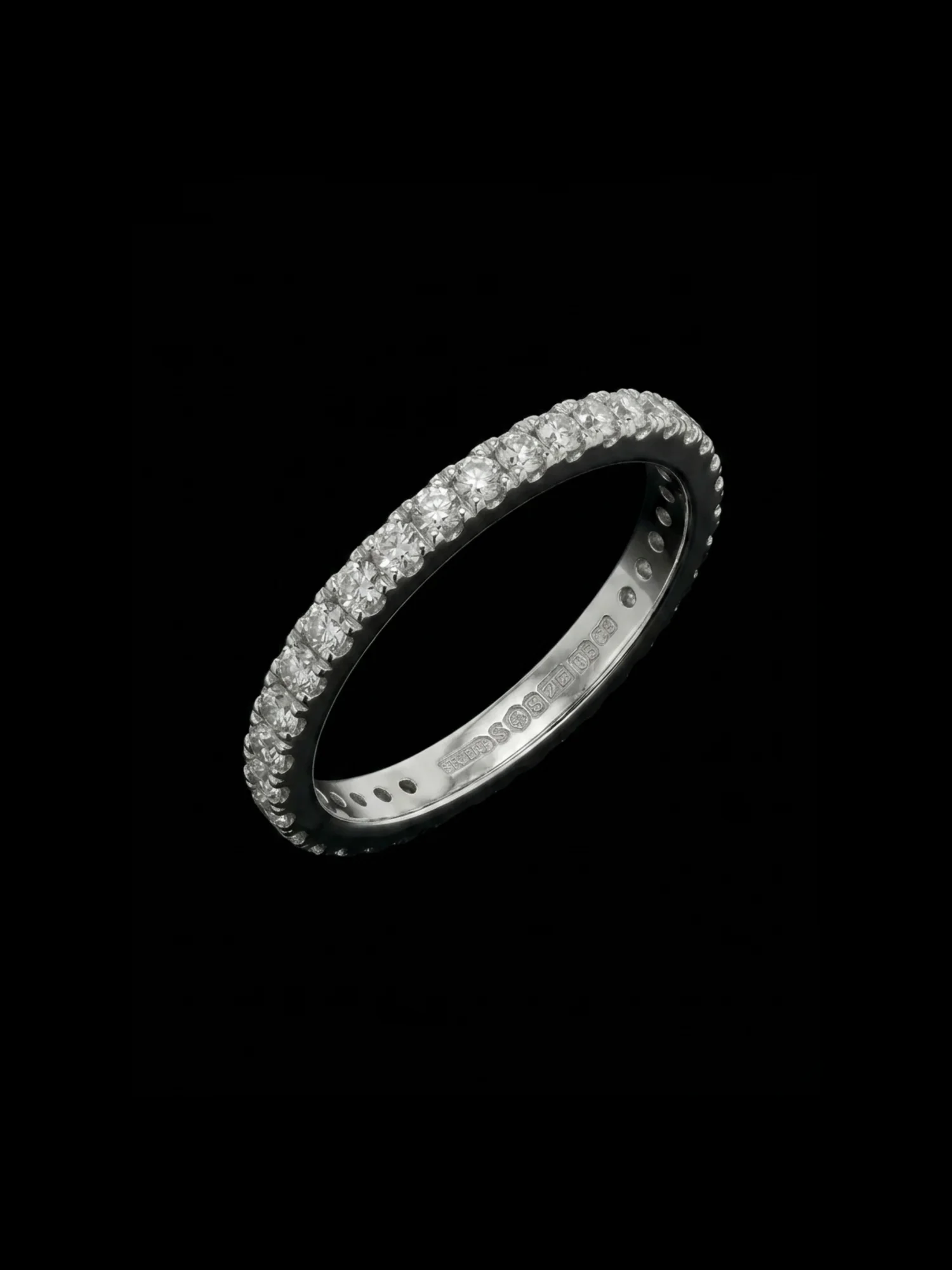 SparkleLine™ Wedding Ring – White gold 18k