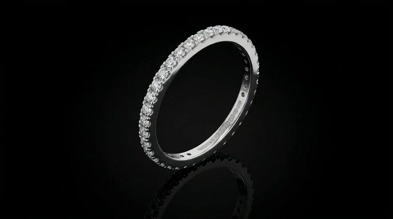 SparkleLine™ Wedding Ring in white gold 18k, photo 3