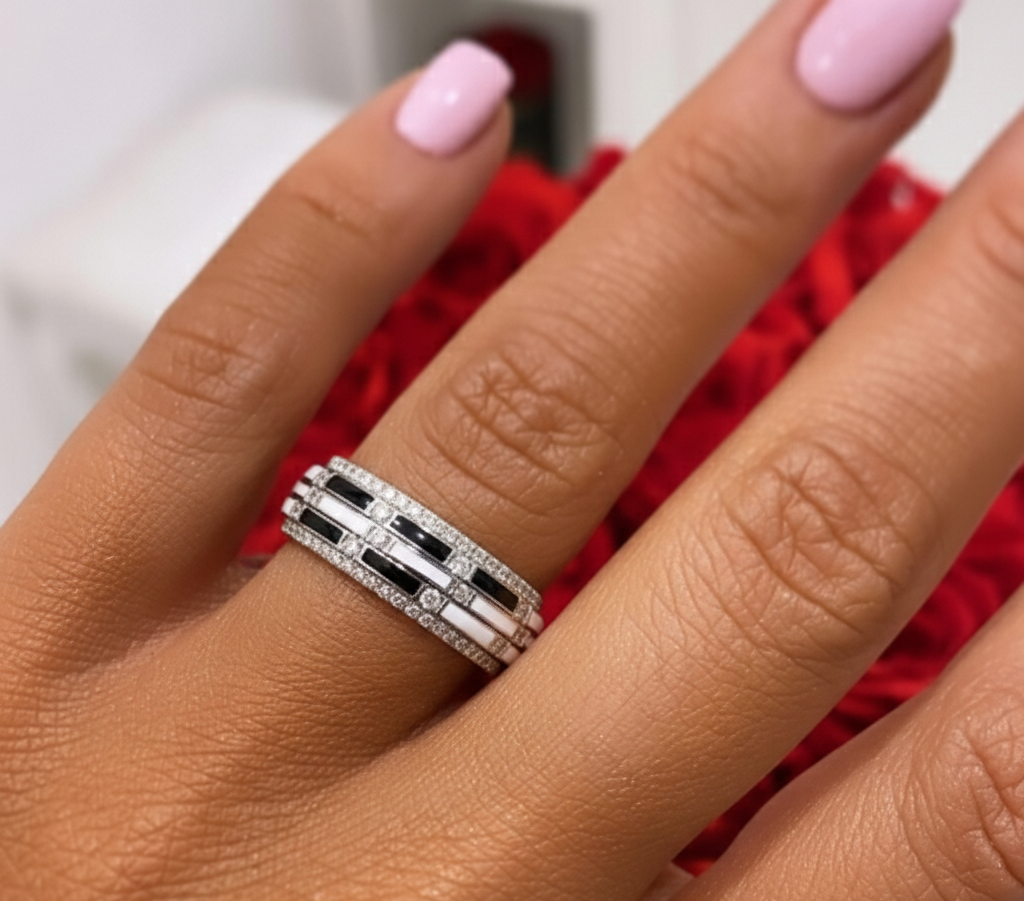 TwinSouls™ Wedding Band in white gold, photo 3