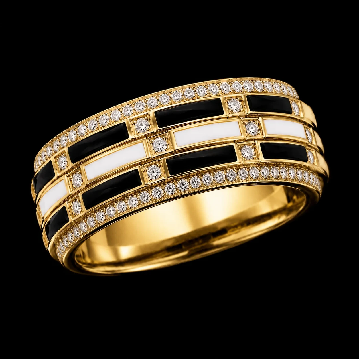 TwinSouls™ Wedding Band – Yellow gold