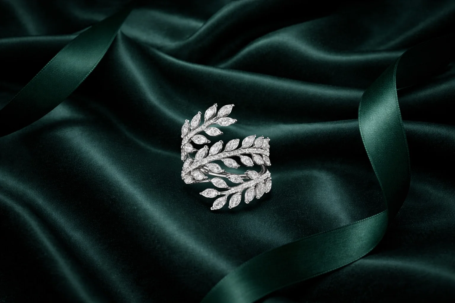 Ring "LuxuryAvenue™" in white gold 18k, photo 2