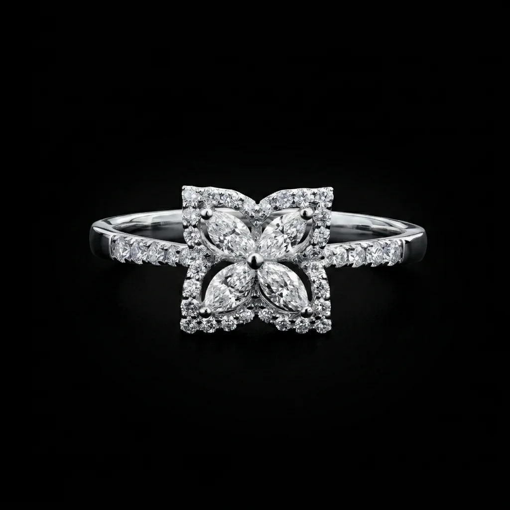 "Belissima™" Ring in white gold 18k, photo 2