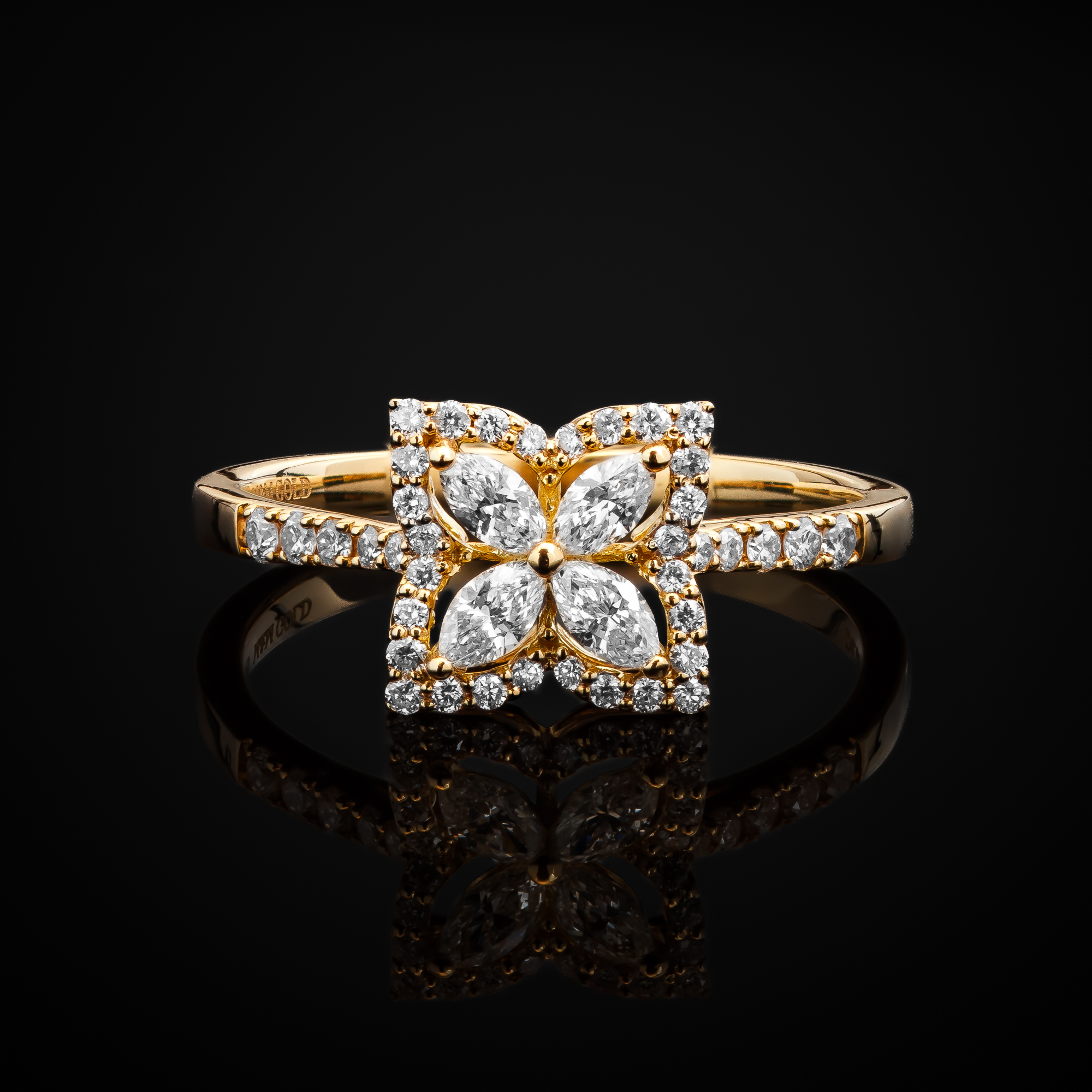 "Belissima™" Ring in yellow gold 18k, photo 2
