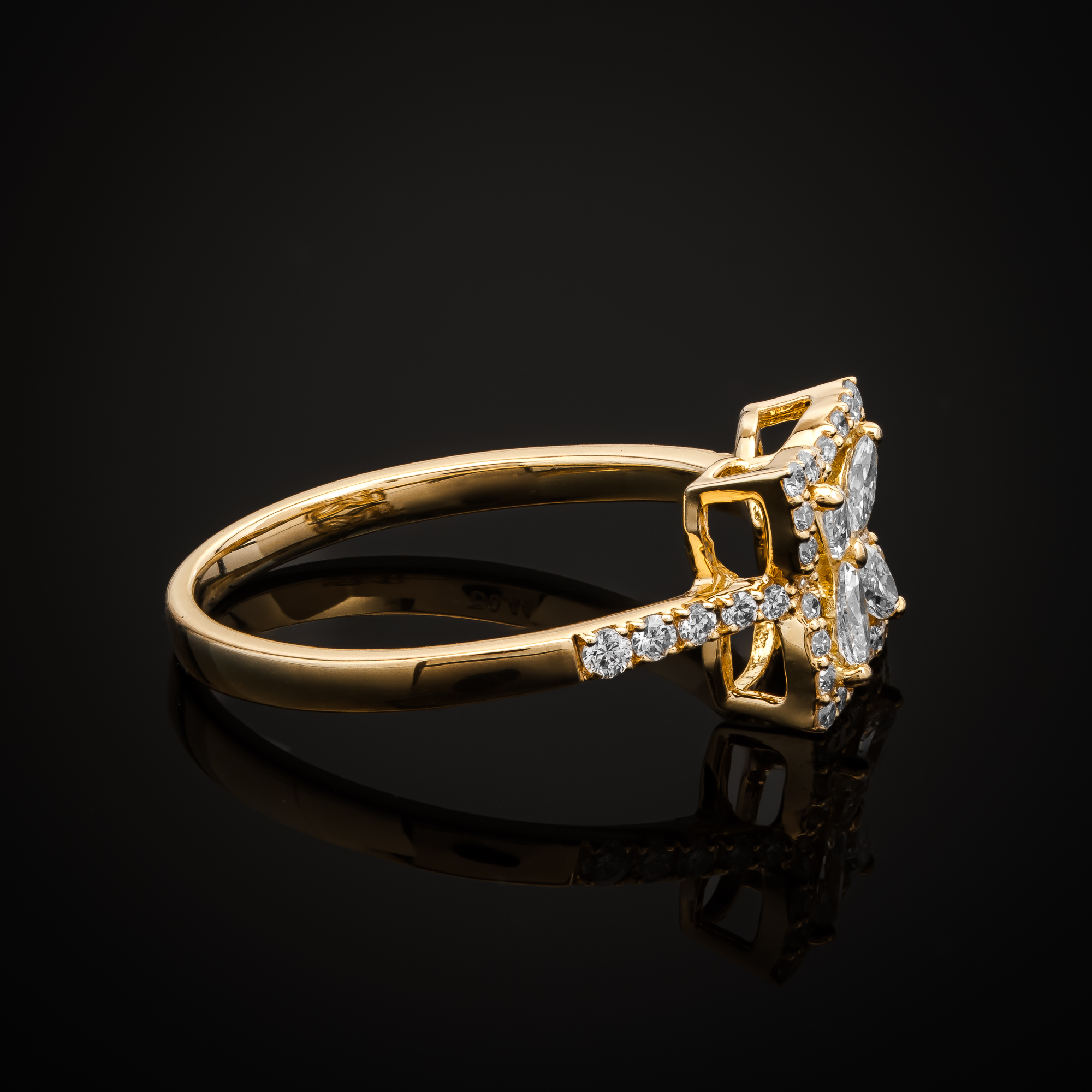"Belissima™" Ring in yellow gold 18k, photo 3