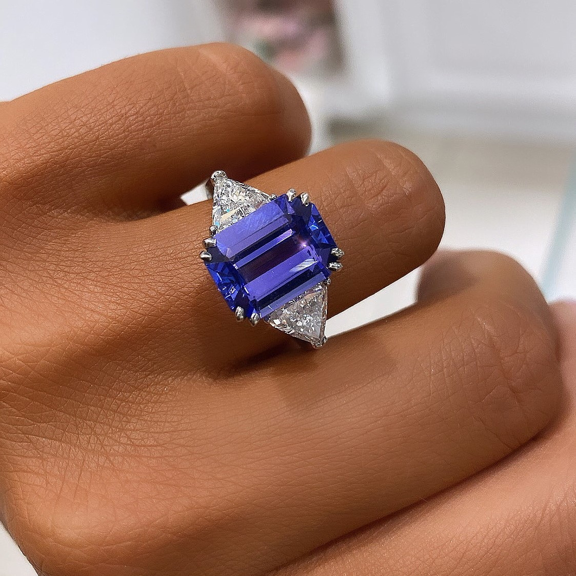 "BlueAristocrat™" Ring in white gold 18k, photo 2