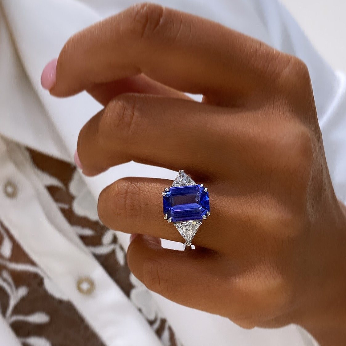 "BlueAristocrat™" Ring in white gold 18k, photo 5