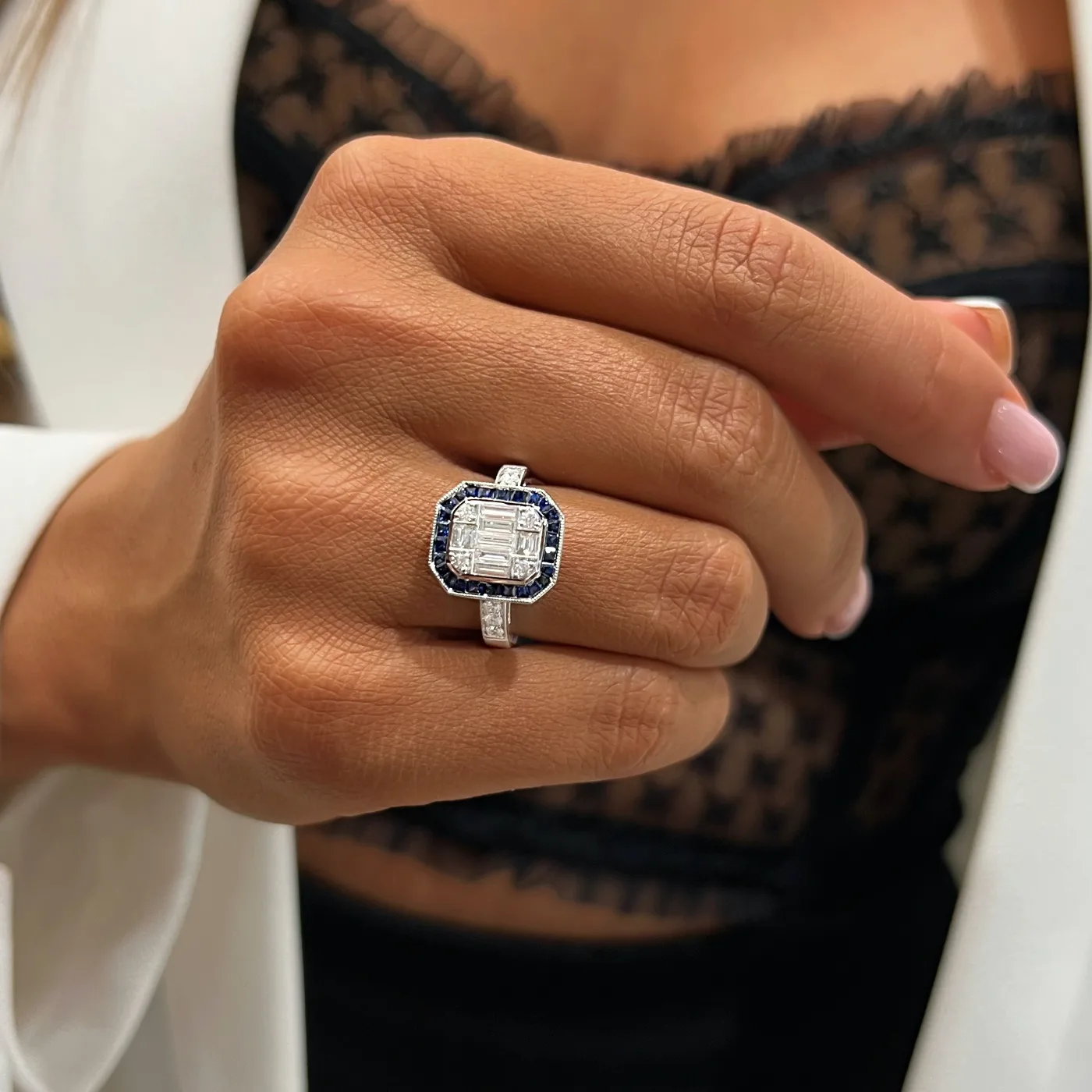 "BlueSapphire™" Ring in 18k white gold, photo 11