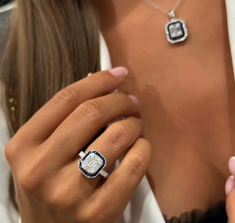 "BlueSapphire™" Ring in 18k white gold, photo 9