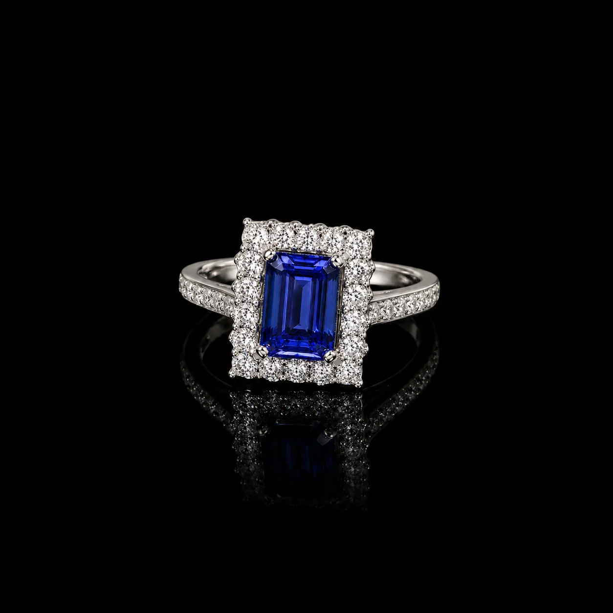 "BlueSignature™" Ring in white gold 18k, photo 2