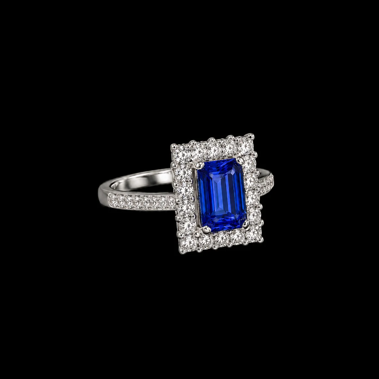 "BlueSignature™" Ring in white gold 18k, photo 3