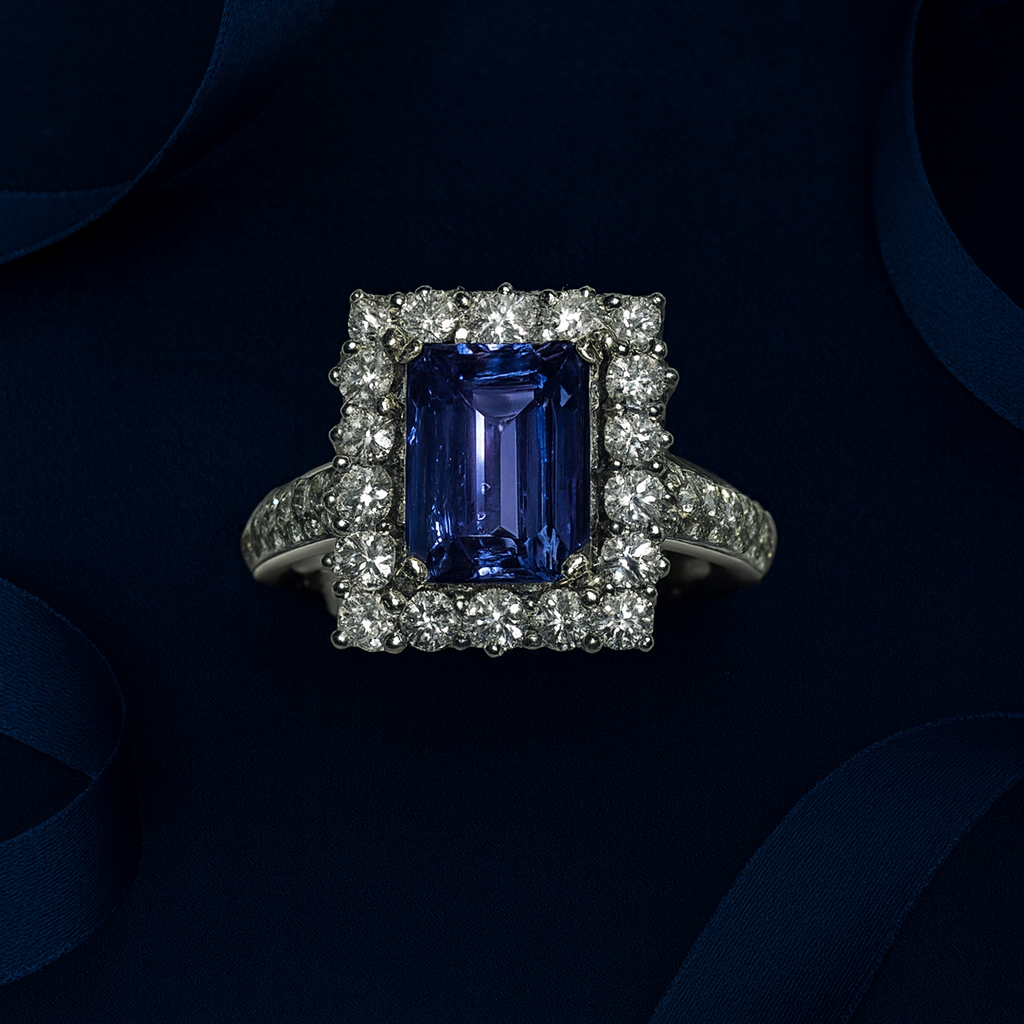 "BlueSignature™" Ring in white gold 18k, photo 4