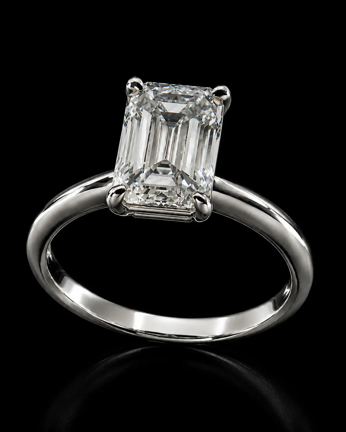 "CrystalClarity™" Ring – White gold