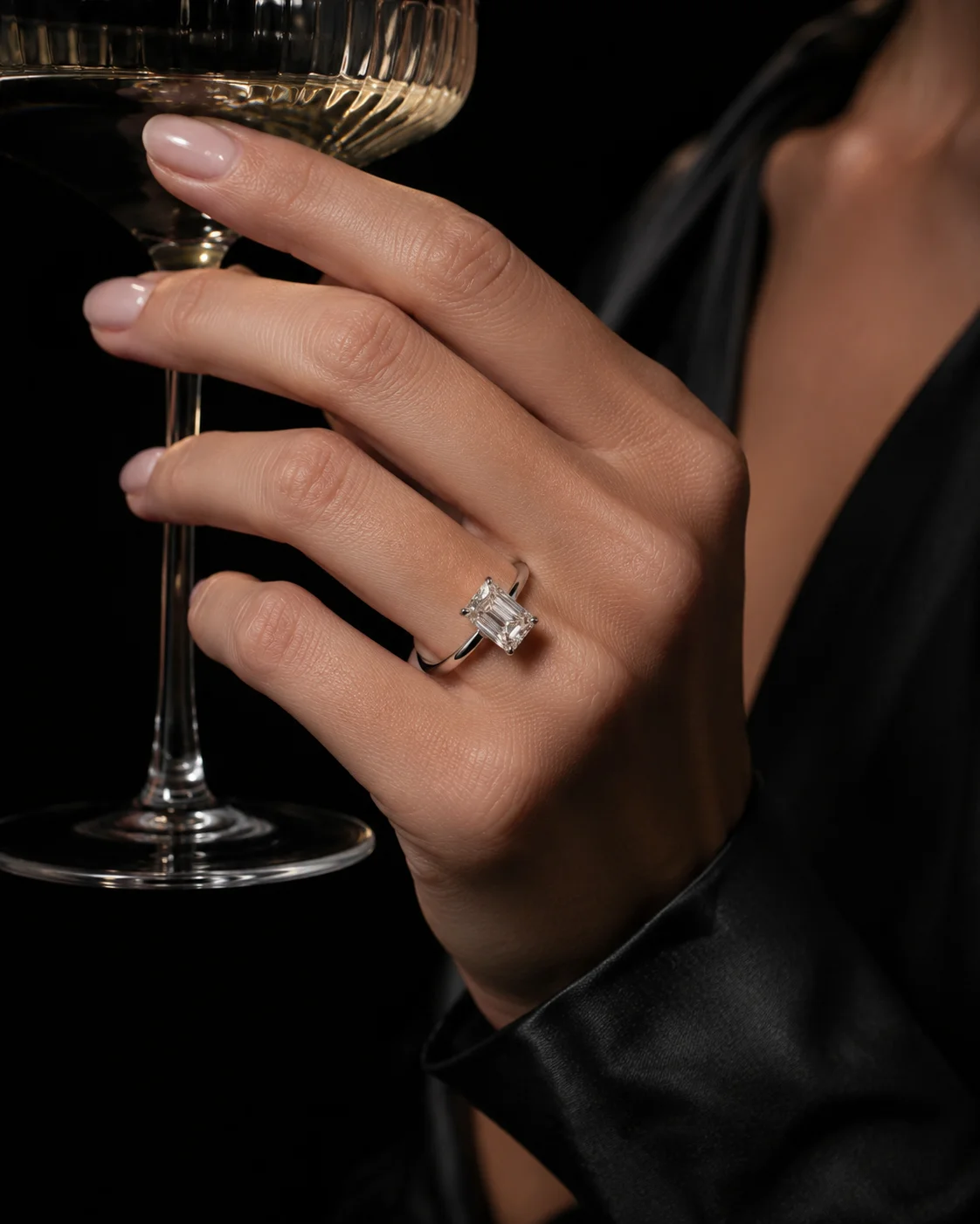 "CrystalClarity™" Ring in white gold, photo 2