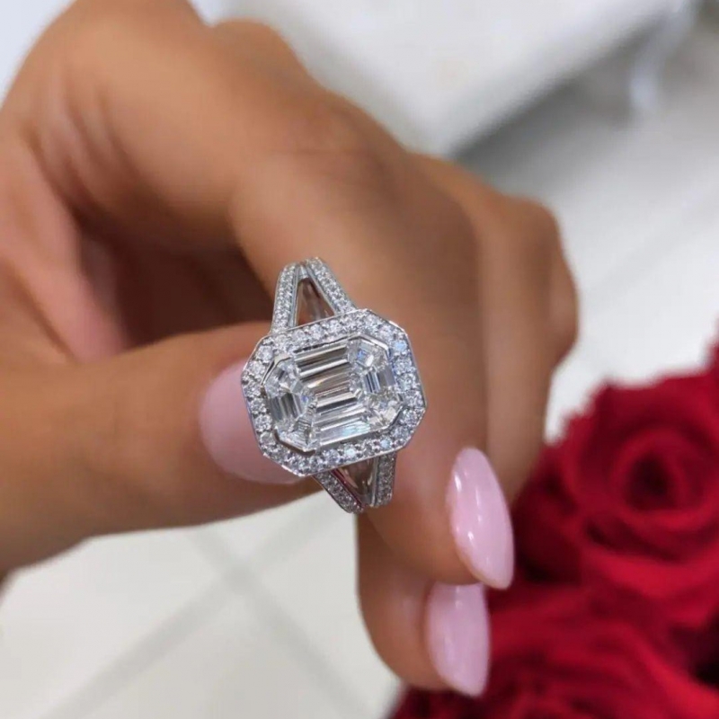 "DoubleAmour™" Ring in white gold 18k, photo 11