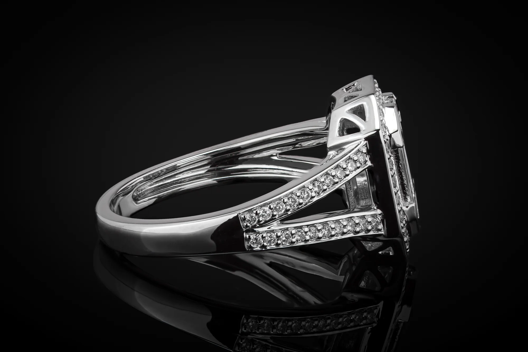 "DoubleAmour™" Ring in white gold 18k, photo 4