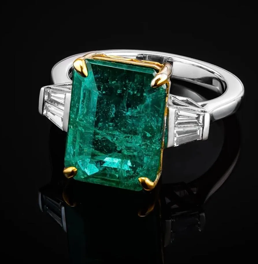 EmeraldAscend™ Ring in white gold 18k, photo 3