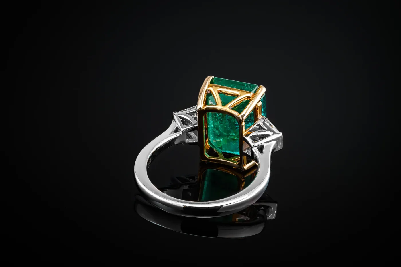 EmeraldAscend™ Ring in white gold 18k, photo 6