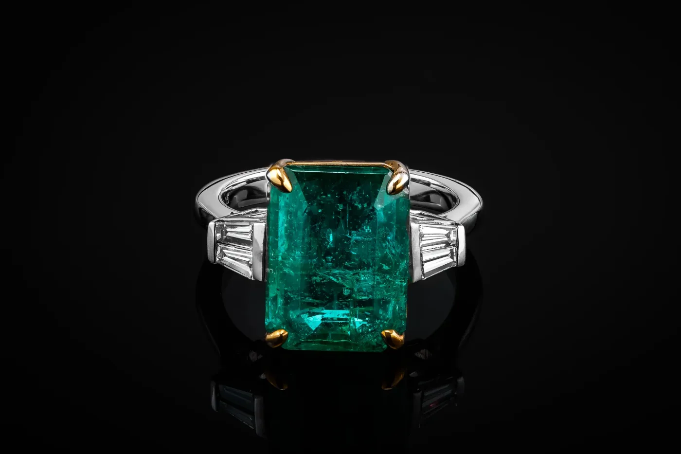 EmeraldAscend™ Ring in white gold 18k, photo 7