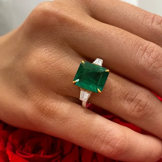 EmeraldAscend™ Ring in white gold 18k, photo 8
