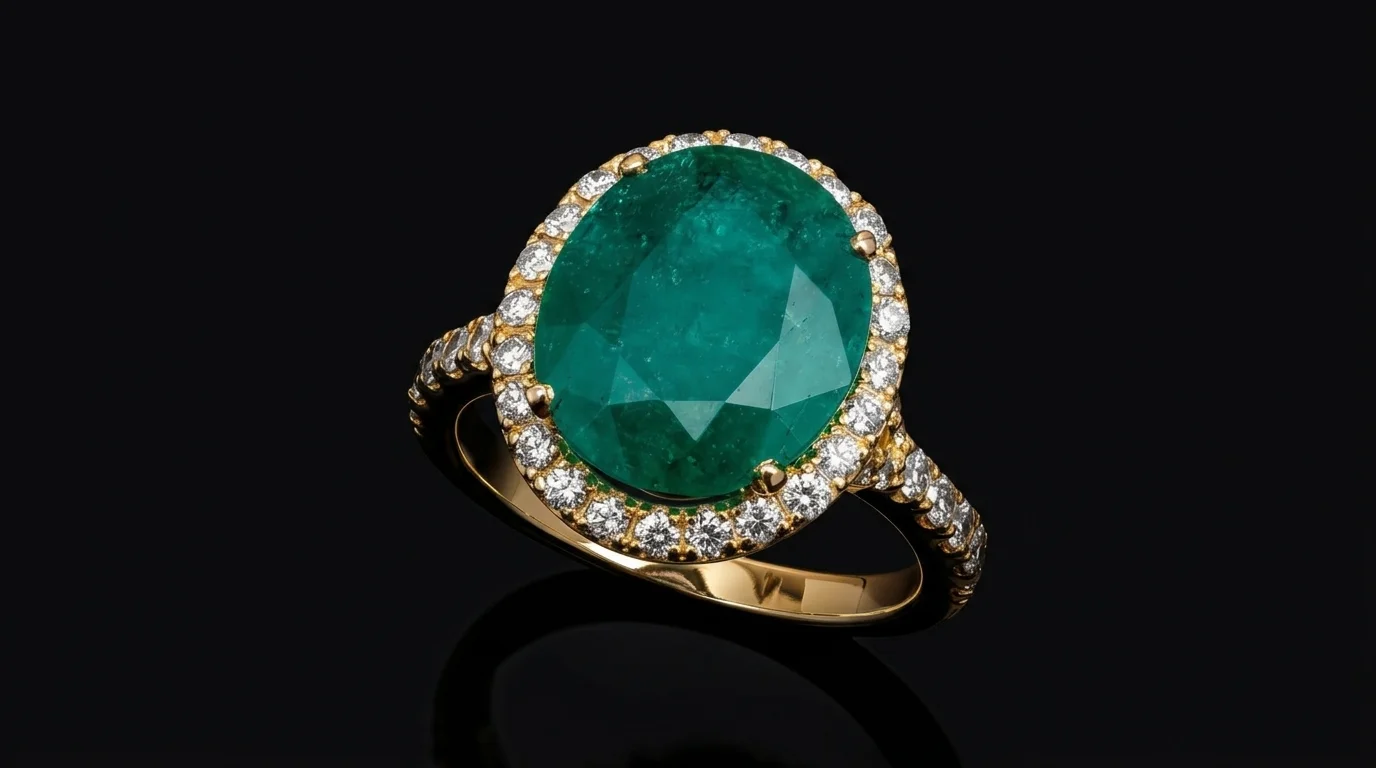 "EmeraldCrown™" Ring in yellow gold, photo 2