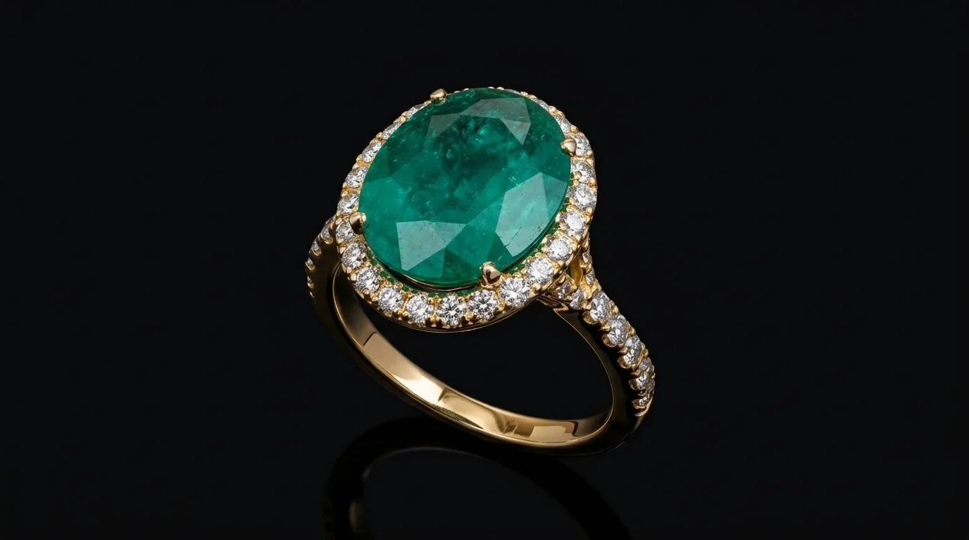 "EmeraldCrown™" Ring in yellow gold, photo 4