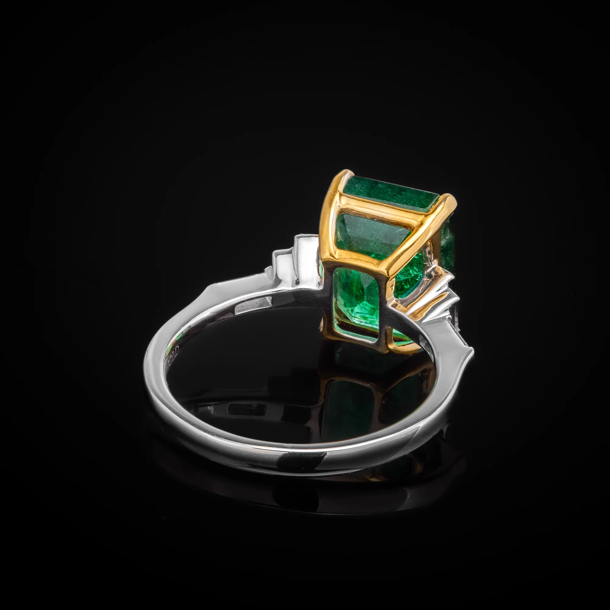 EmeraldDynasty™ Ring in white gold 18k, photo 3