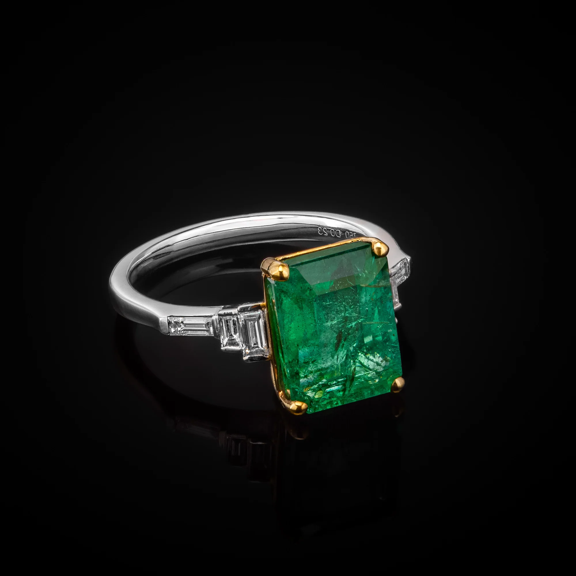 EmeraldDynasty™ Ring in white gold 18k, photo 5