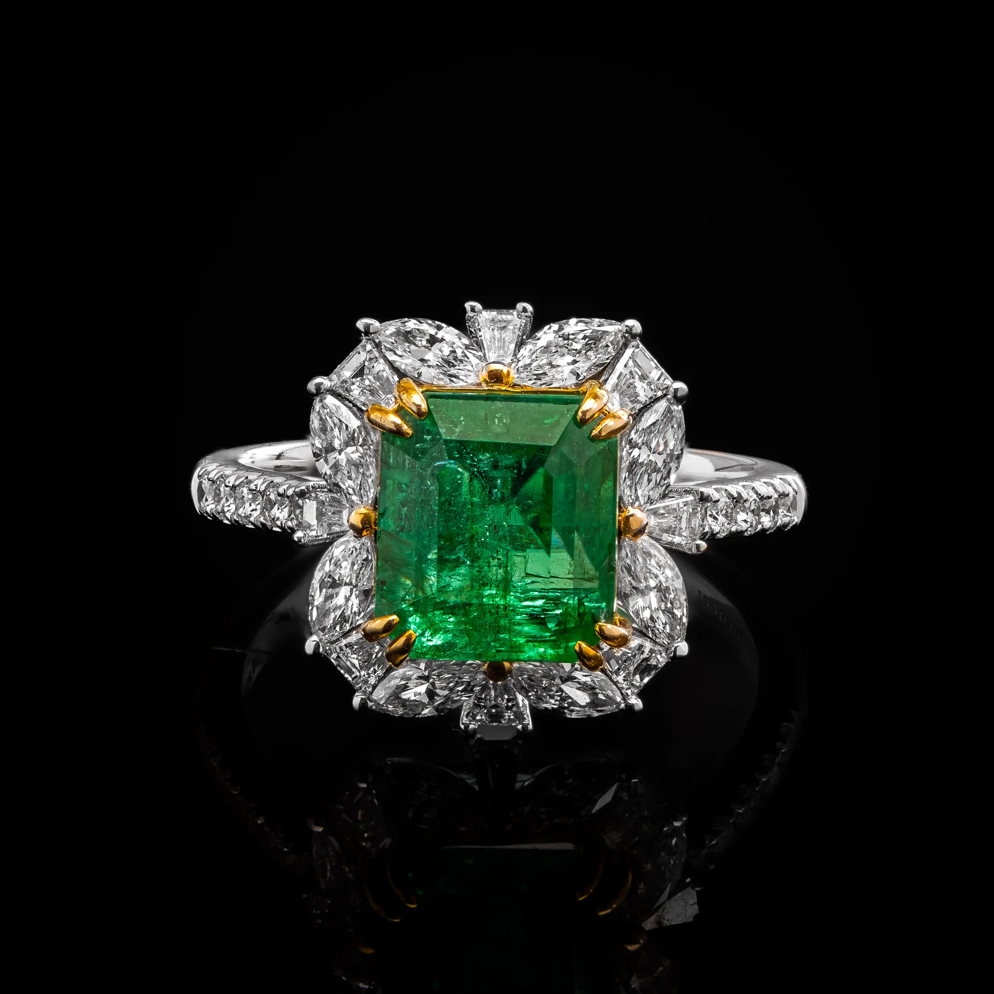 EmeraldEmpire™ Ring in white gold 18k, photo 2