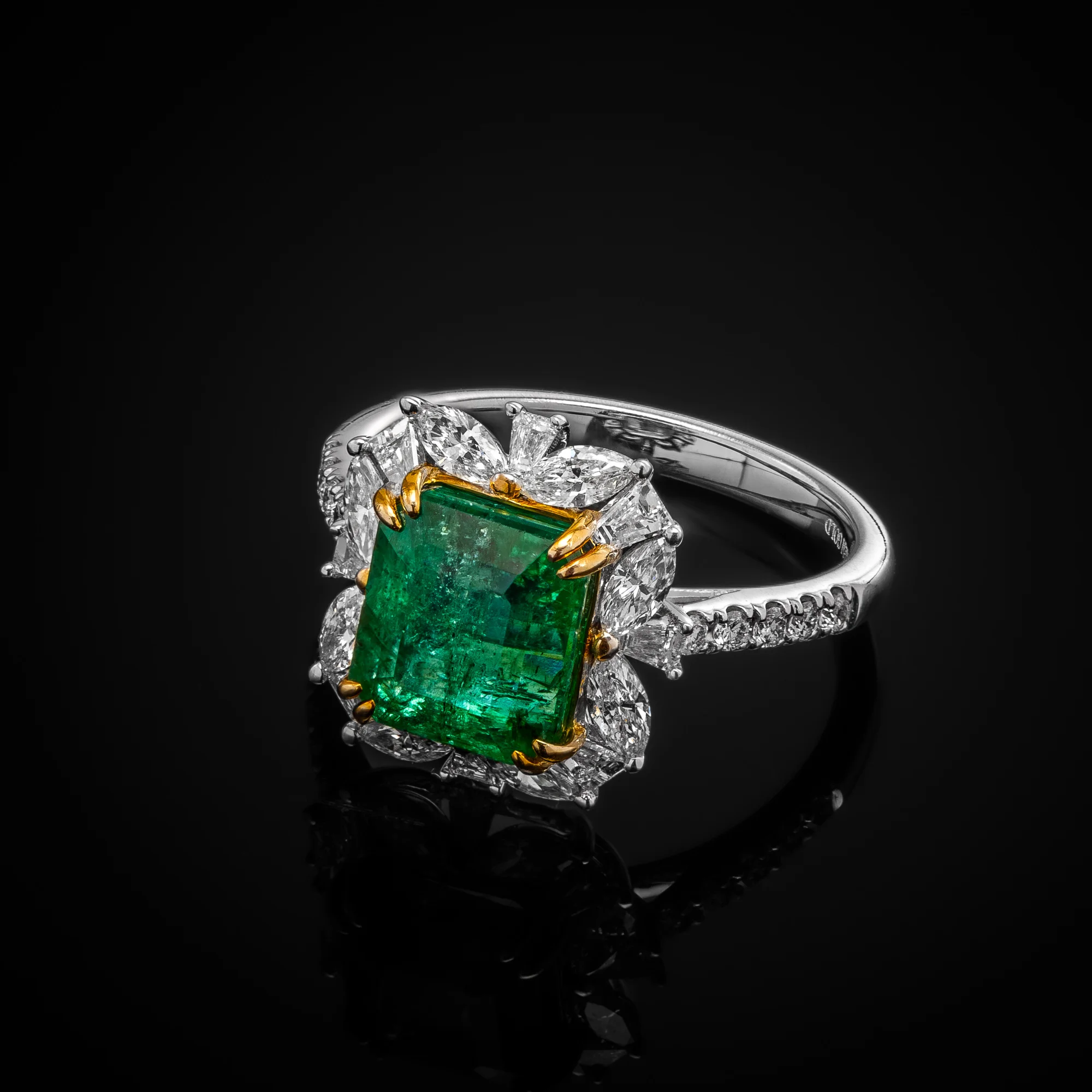 EmeraldEmpire™ Ring in white gold 18k, photo 5