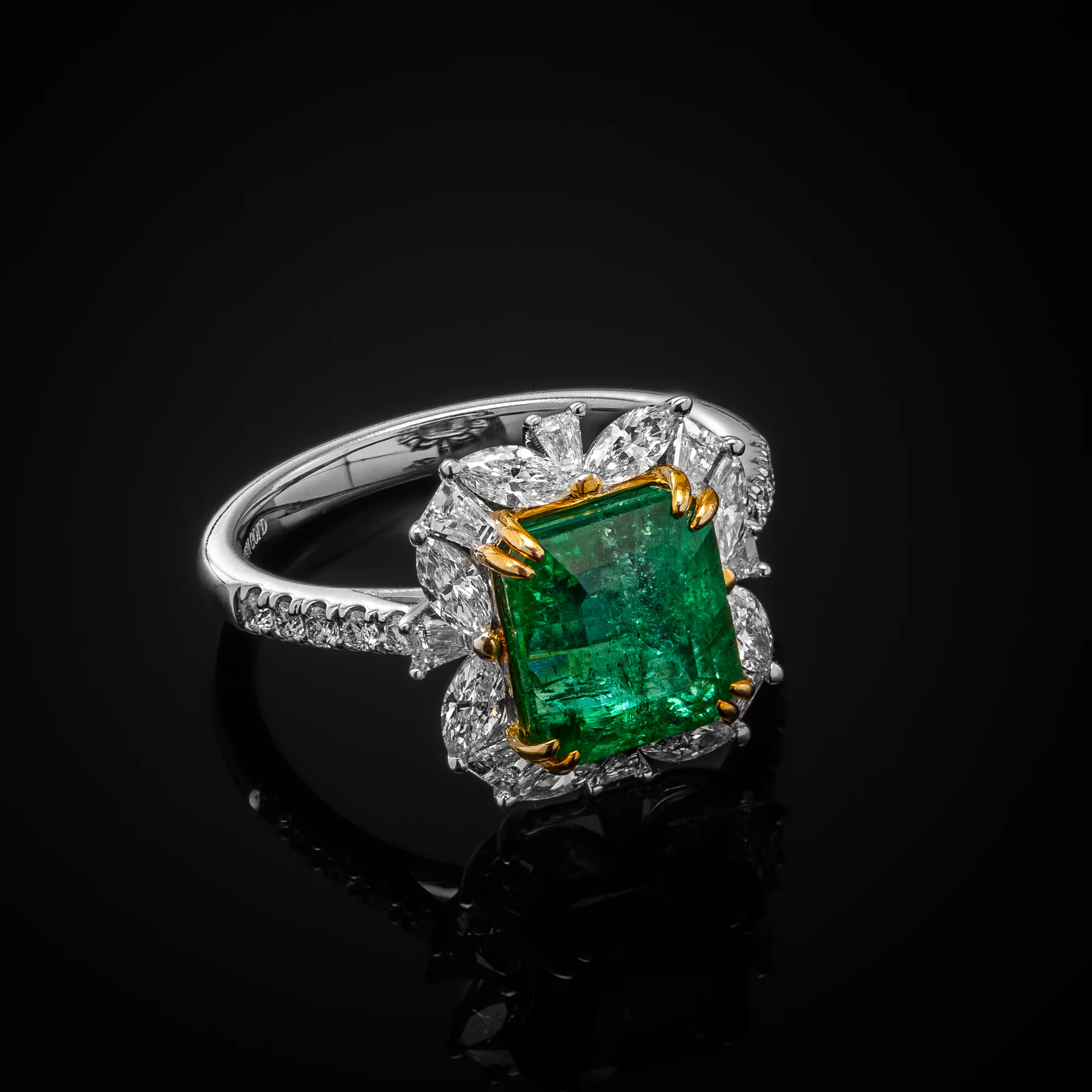 EmeraldEmpire™ Ring in white gold 18k, photo 6
