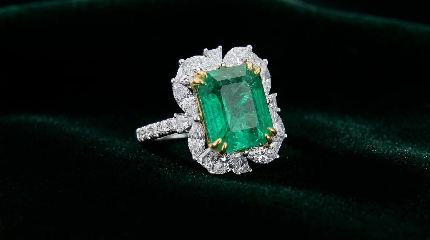 EmeraldEmpire™ Ring in white gold 18k, photo 7