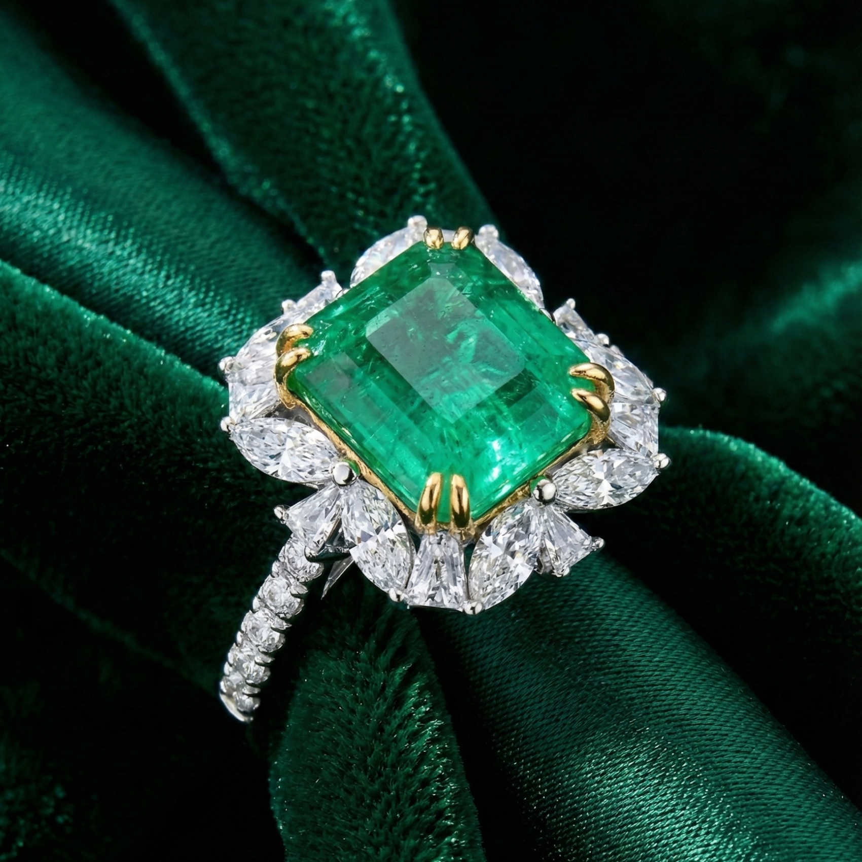 EmeraldEmpire™ Ring in white gold 18k, photo 8