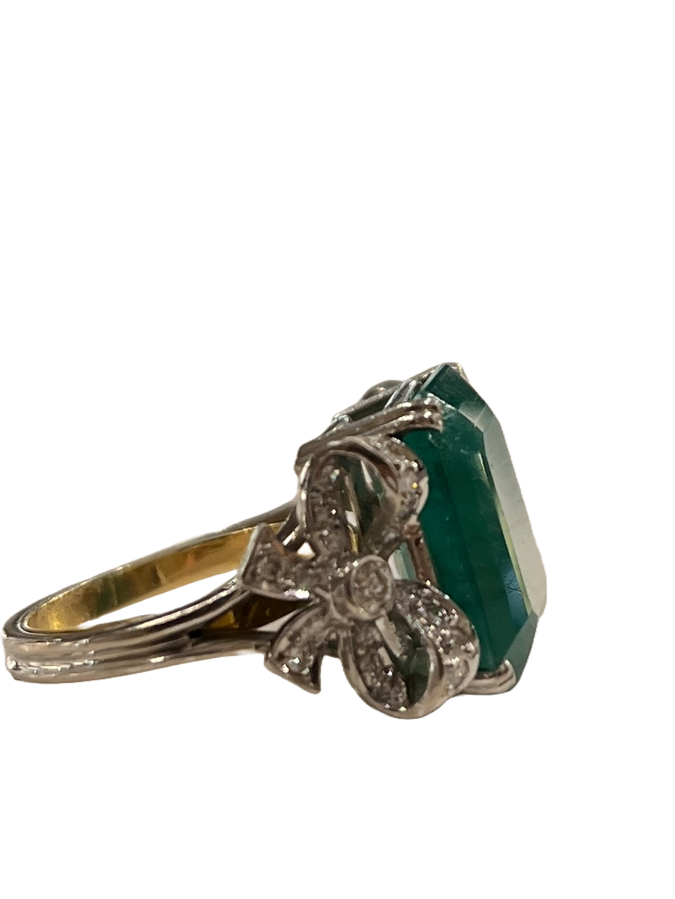 "EmeraldGrandeur™" Ring in white gold 18k, photo 5